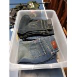 A BOX OF LADIES JEANS INC LEVI LEVI ETC