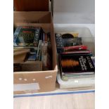 2 BOXES CONTAINING A SUBSTANTIAL AMOUNT OF HARDBACK BOOKS MAINLY ON GARDENING