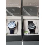 2 GENTS GLOBENFELD WRISTWATCHS BOXED