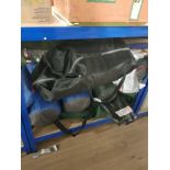 A LARGE LOT OF CAMPING EQUIPMENT INC TENTS SLEEPING BAGS CHAIRS ETC