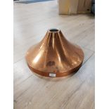 VINTAGE INDUSTRIAL COPPER LIGHT SHADE