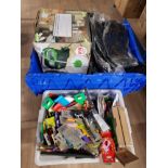 2 BOXES OF MISCELLANEOUS INC WATCHES MOP BUCKET ETC