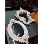 2 VINTAGE ORNATE MIRRORS