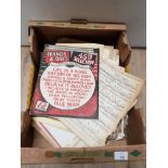 A BOX OF ASSORTED VINTAGE AND OLDER SHEET MUSIC