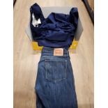 3 PAIRS OF PREMIER WORK PANTS TOGETHER WITH A PAIR OF LEVI'S STRAUSS AND CO JEANS 36W L34