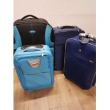 4 TRAVEL SUITCASES