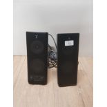 A PAIR OF LOGITECH SPEAKERS