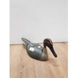 AMERICAN CARVED HEN MALLARD DECOY DUCK