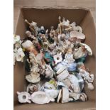 A BOX CONTAINING A SUBSTANTIAL AMOUNT OF FIGURES