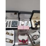 A COLLECTION OF WATCHES INC GENEVA CLASSIC WATCH COLLECTION STEEL TECH ETC