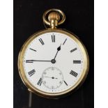 A VICTORIAN 18CT GOLD CASED OPEN FACE POCKET WATCH BY GEORGE COOK OF LONDON