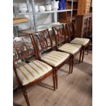 A SET OF 4 REGENCY REPRODUCTION CHAIRS