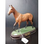 ROYAL DOULTON HORSE ON STAND RED RUM