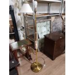 BRASS AND ONYX STANDARD LAMP