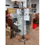 ORNATE METAL HAT AND COAT STAND