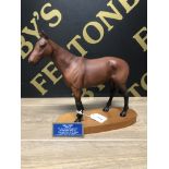 "MILL REEF" A CONNOISSEUR MODEL HORSE FIGURINE BY BESWICK