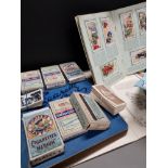 BAG OF CIGARETTE CARDS AND CARD ALBUMS