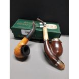 BOXED JAMBO GENTLEMANS SMOKERS PIPE PLUS ONE OTHER