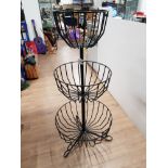 METAL 3 TIER FLOWER AND PLANT DISPLAY STAND