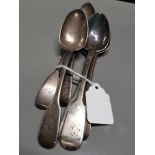 6 SILVER TEASPOONS 3 NEAR MATCHING