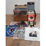 CRATE OF 45S AND LP RECORDS