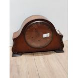 MAHOGANY SMITHS MANTLE CLOCK WITH PENDULUM