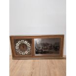 WALL MOUNTED CHROME EFFECT PICTURE CLOCK OF NEWCASTLE UPON TYNE