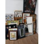 A SUBSTANTIAL AMOUNT OF PICTURES AND PRINTS