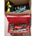 SUBSTANTIAL AMOUNT OF HAND TOOLS AND TOOL BOXES ETC