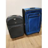 A DELSEY SUITCASE TOGETHER WITH ONE OTHER