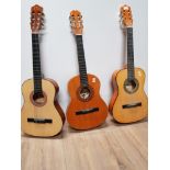 3 ACOUSTIC GUITARS INC ELECO FALCON ETC