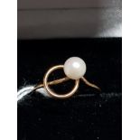 9CT GOLD CULTURED PEARL RING 1.4G GROSS WEIGHT SIZE L