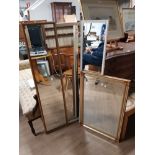 4 ASSORTED MIRRORS INC 1 BEVELLED MIRROR