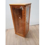 SMALL PINE GLAZED DISPLAY CABINET