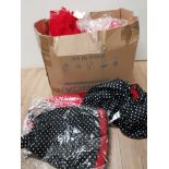 BOX OF PHAZE DRESSES IN A POLKA DOT PATTERN