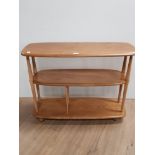 ERCOL 3 TIER BOOK TROLLEY