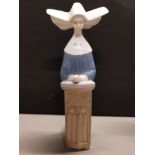 LLADRO FIGURE 5502 NUN MEDITATION