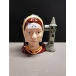 ROYAL DOULTON D 6643 CHARACTER JUG OF CATHERINE OF ARAGON 1975