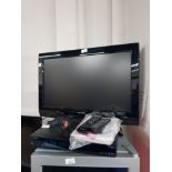 26INCH SHARP TV WITH REMOTE AND FREESAT BOX ALSO WITH REMOTE