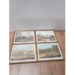 4 SHAYERS ENGLISH FOX HUNTING PRINTS INC BREAKING COVER ETC