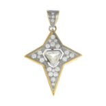 A diamond pendant.