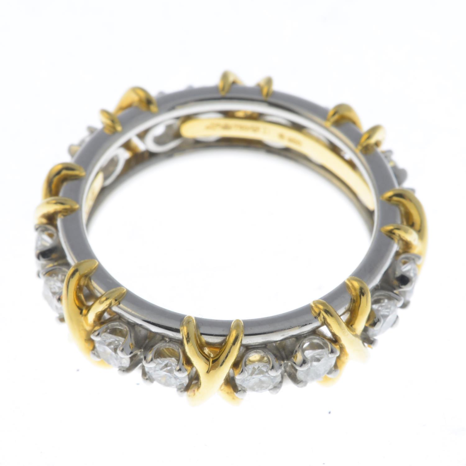 TIFFANY & CO. - a diamond 'Sixteen Stone' ring. - Image 2 of 3