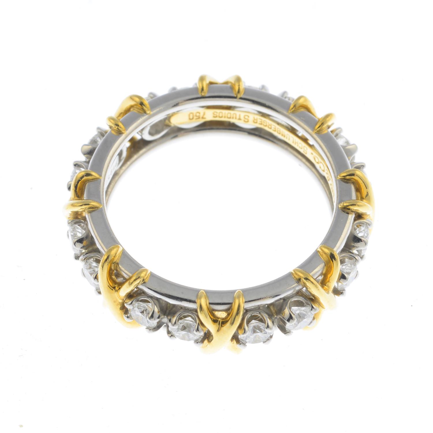 TIFFANY & CO. - a diamond 'Sixteen Stone' ring. - Image 3 of 3