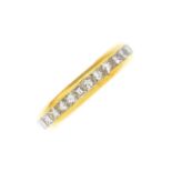 A diamond full eternity ring.