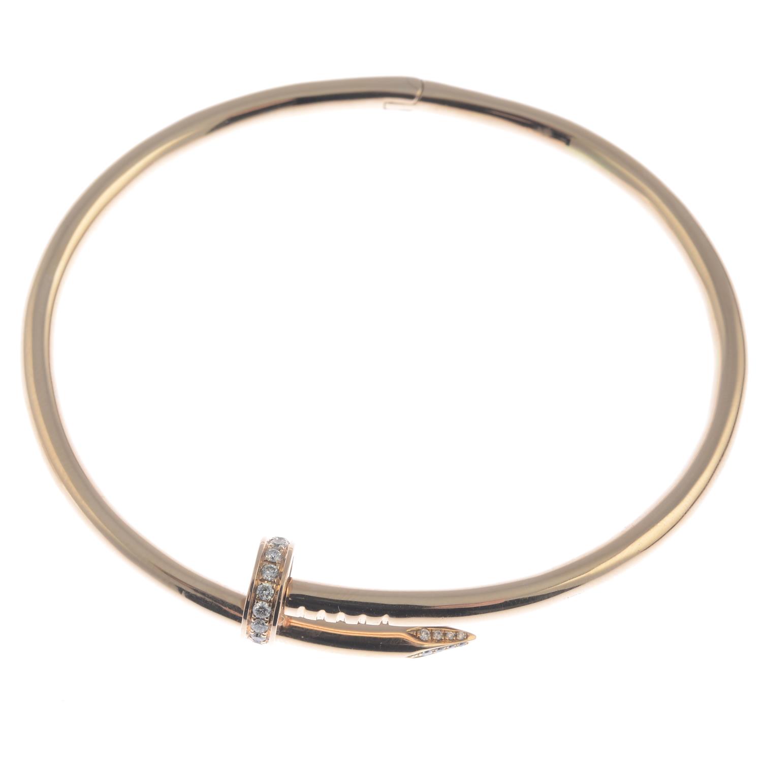 CARTIER - a diamond 'Juste en Clou' bangle. - Image 2 of 3