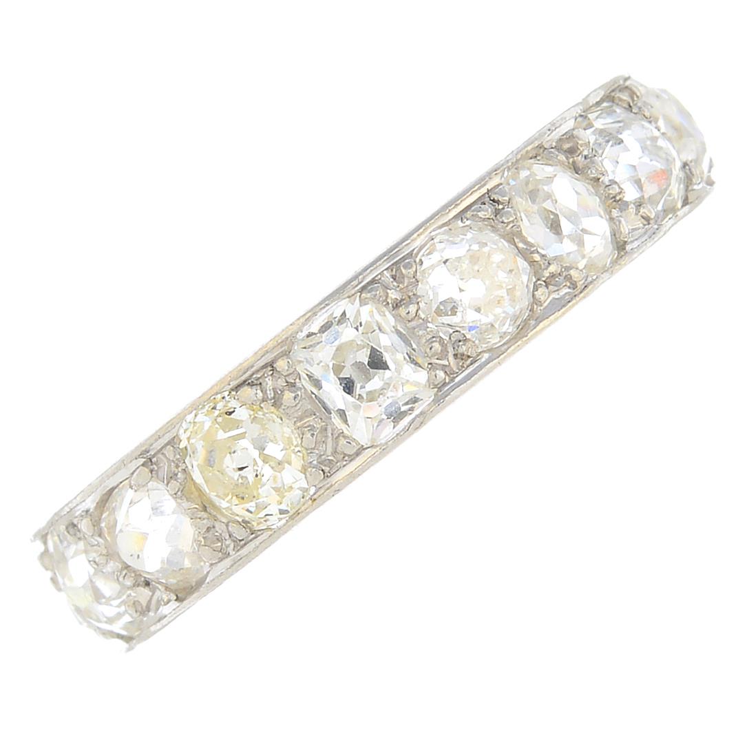 A diamond full eternity ring.