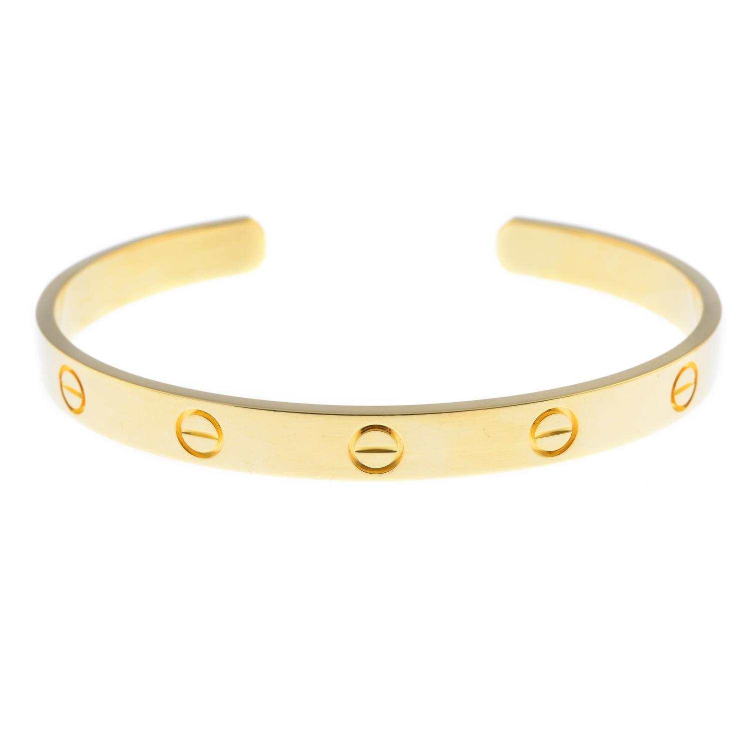 CARTIER - an 18ct gold 'Love' bangle.