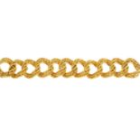 KUTCHINSKY - a 1960s 18ct gold bracelet.