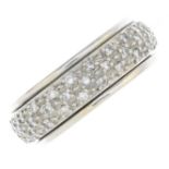 A diamond full eternity ring.