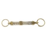 A 19th century gold fob chain.